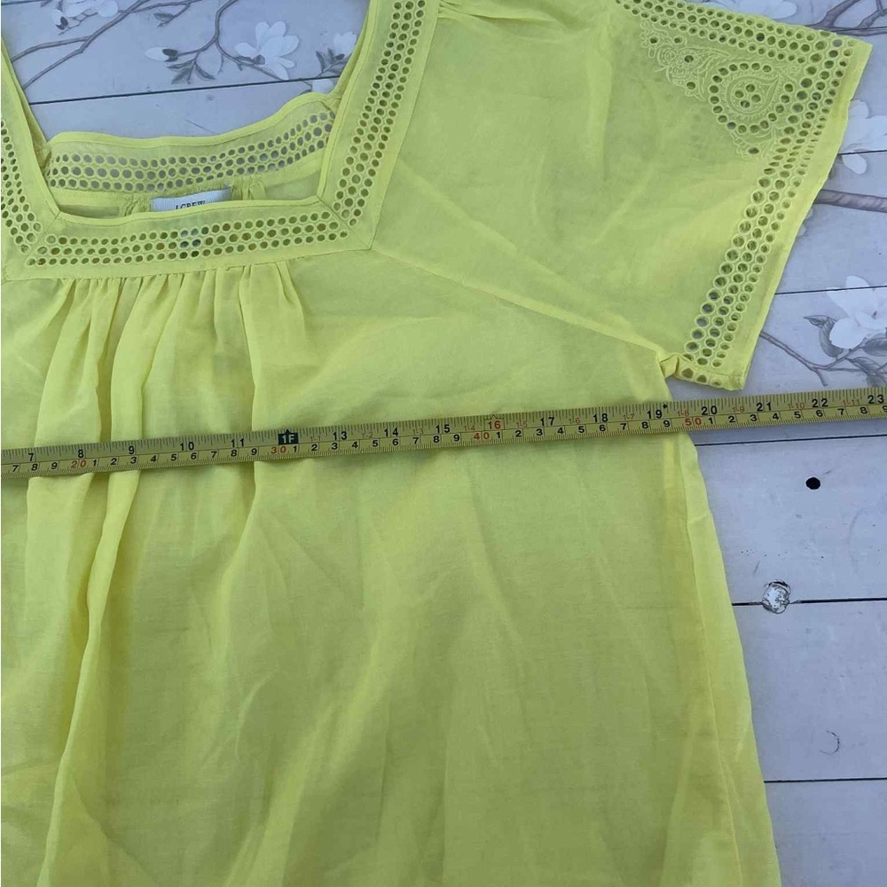 J. Crew Light Yellow Cotton-Silk Blend Fabric - Picture 3 of 5
